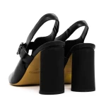 Sandale Dama cu Toc gros K389-2 Negru » meishop.life