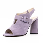 Sandale Dama cu Toc gros K389-2R Mov » meishop.life