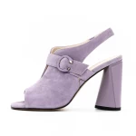 Sandale Dama cu Toc gros K389-2R Mov » meishop.life