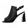 Sandale Dama cu Toc gros K596-80 Negru | Advancer