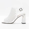 Sandale Dama cu Toc gros K596-80 Alb | Advancer