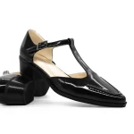 Sandale Dama cu Toc gros K6052-5680 Negru » meishop.life