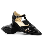 Sandale Dama cu Toc gros K6052-8130 Negru » meishop.life