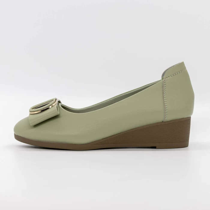 Pantofi cu Platforma TP227-5 Verde » meishop.life