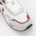 Pantofi Sport Barbati ETHAN001 Alb-Rosu » meishop.life