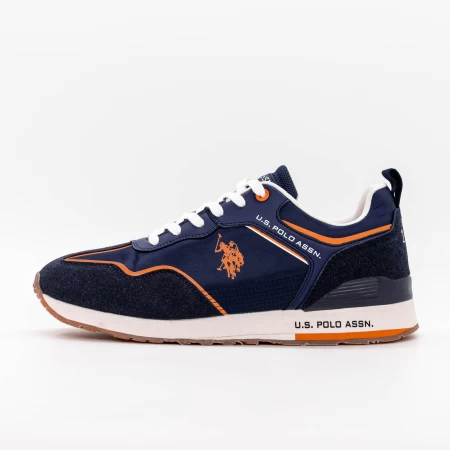 Pantofi Sport Barbati TABRY002 Albastru inchis-Portocaliu » meishop.life
