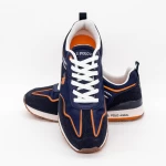 Pantofi Sport Barbati TABRY002 Albastru inchis-Portocaliu » meishop.life