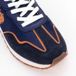 Pantofi Sport Barbati TABRY002 Albastru inchis-Portocaliu » meishop.life