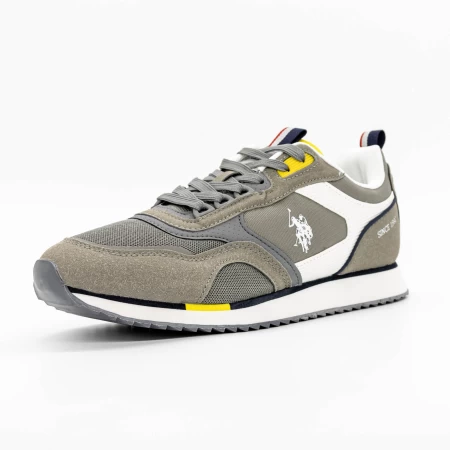 Pantofi Sport Barbati ETHAN001 Alb-Gri » meishop.life