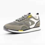 Pantofi Sport Barbati ETHAN001 Alb-Gri » meishop.life