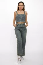 Compleu Denim VMC8602 Albastru » meishop.life