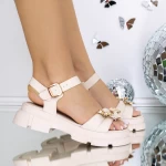 Sandale Dama 3LN5 Bej » meishop.life
