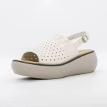 Sandale Dama cu Platforma FF05 Crem » meishop.life