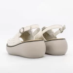 Sandale Dama cu Platforma FF05 Crem » meishop.life