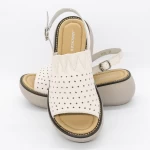 Sandale Dama cu Platforma FF05 Crem » meishop.life
