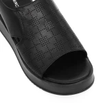 Sandale Dama cu Platforma 50096 Negru » meishop.life