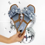 Papuci Dama 3MN9 Albastru deschis » meishop.life