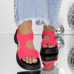 Sandale Dama cu Platforma 3GZ97 Roz » meishop.life