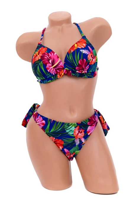 Costum de Baie Dama 2 Piese H19 Albastru Inchis » meishop.life