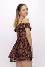 Rochie Dama 123061 Negru-Rosu » meishop.life