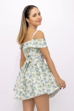Rochie Dama 123061 Alb-Albastru » meishop.life