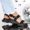 Sandale Dama cu Platforma 3LN3 Negru | Mei