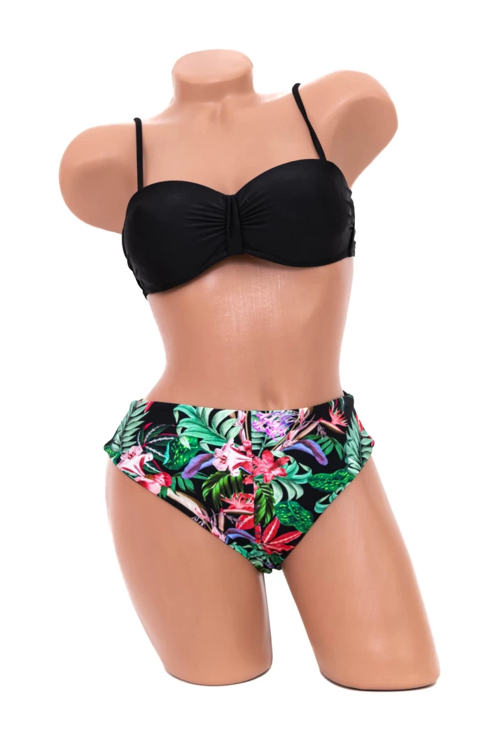Costum de Baie Dama 2 Piese H25 Negru » meishop.life