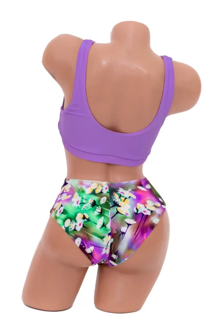 Costum de Baie Dama 2 Piese K01 Mov » meishop.life