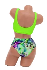 Costum de Baie Dama 2 Piese K01 Verde-XXX » meishop.life
