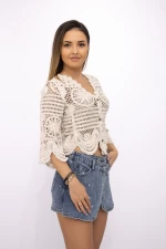 Bluza Dama TR5512 Bej » meishop.life