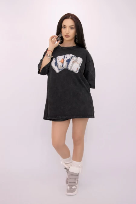 Tricou Dama 3857 Negru » meishop.life