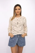 Bluza Dama TR5539 Bej » meishop.life
