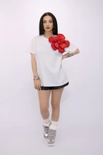 Tricou Dama VMC4491 Alb » meishop.life
