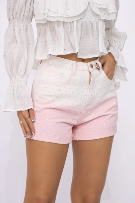 Blugi Scurti Dama TR446 Roz » meishop.life