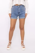 Blugi Scurti Dama HW-110 Albastru » meishop.life