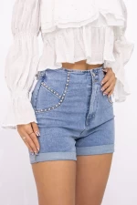 Blugi Scurti Dama HW-110 Albastru » meishop.life