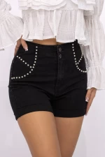 Blugi Scurti Dama HW-110A Negru » meishop.life