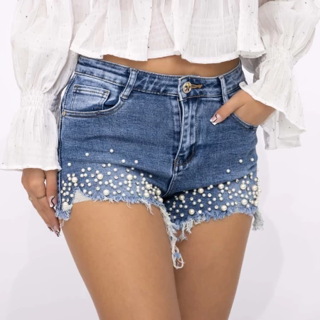 Blugi Scurti Dama GE562B Albastru » meishop.life