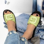 Papuci Dama ZK257-31 Verde fluorescent » meishop.life