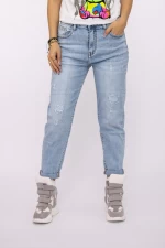 Blugi Dama RF004 Albastru » meishop.life