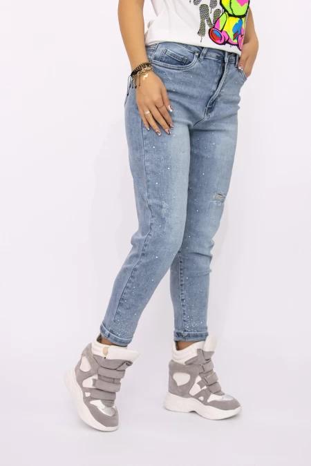 Blugi Dama SL125 Albastru » meishop.life