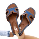 Papuci Dama 3Q8 Albastru inchis » meishop.life