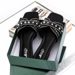 Papuci Dama 3Q10 Negru » meishop.life