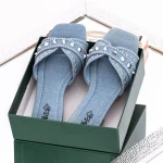 Papuci Dama 3Q10 Albastru deschis » meishop.life