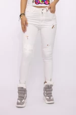 Blugi Dama 51880-9 Alb » meishop.life