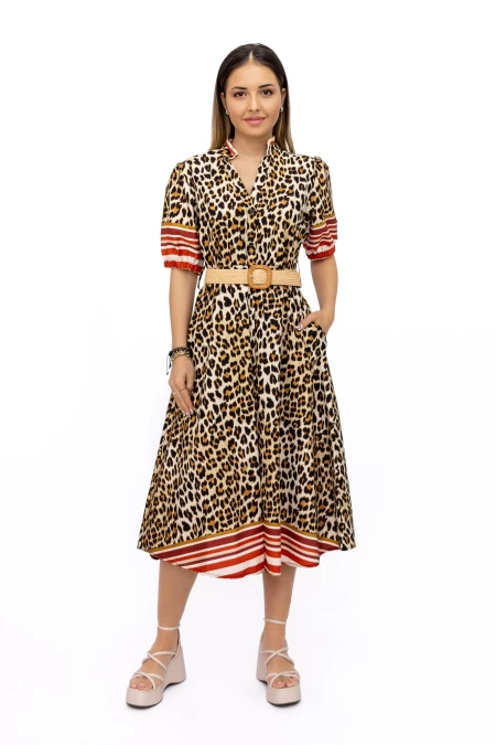 Rochie Dama H1985-C12 Leopard » meishop.life