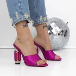 Papuci Dama cu Toc 3NE9 Fucsia » meishop.life