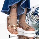Sandale Dama cu Platforma 3GZ33 Roz » meishop.life