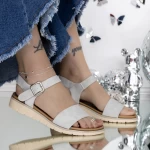 Sandale Dama cu Talpa Joasa 3GZ28 Gri » meishop.life