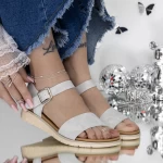 Sandale Dama cu Talpa Joasa 3GZ28 Gri » meishop.life